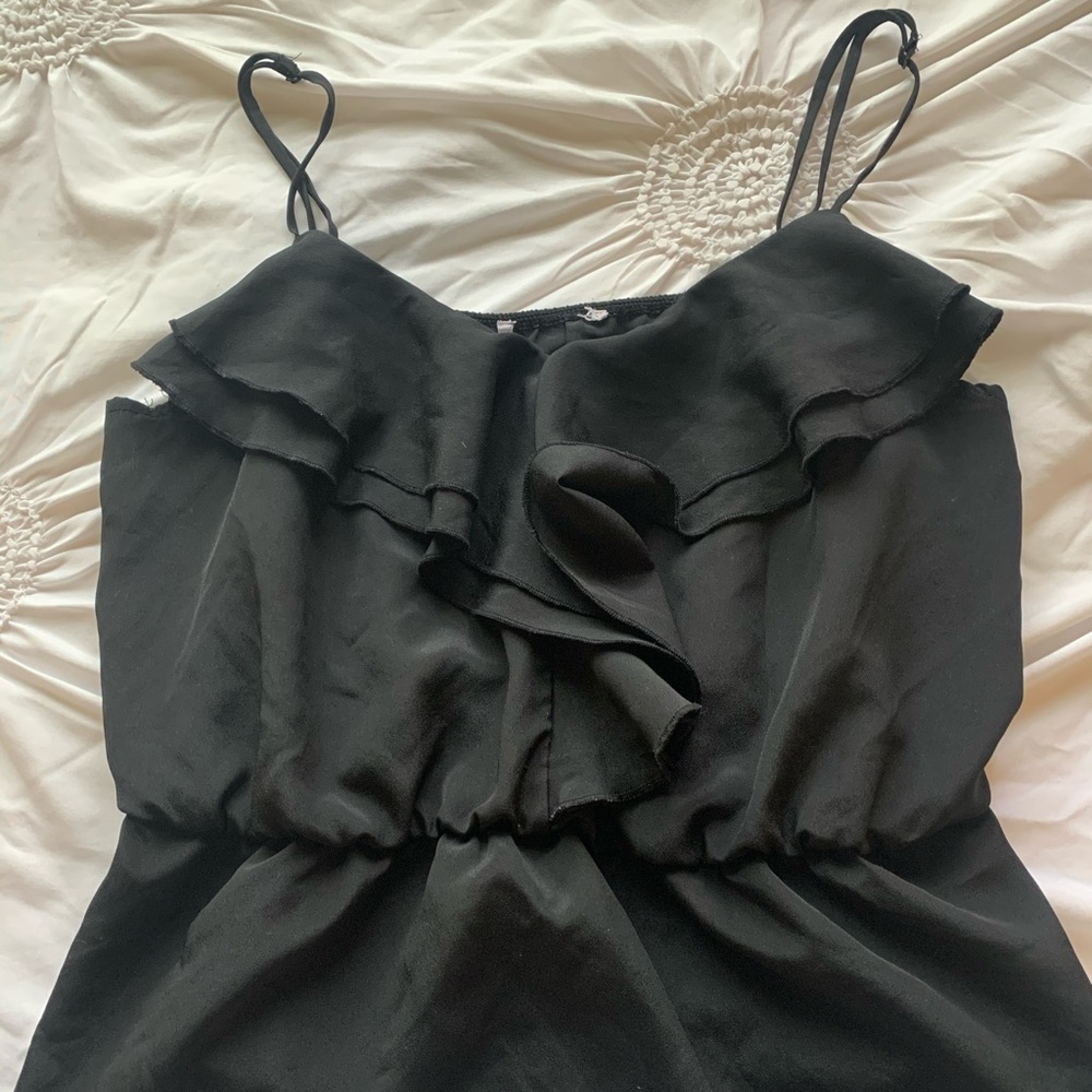 Black elegant blouse fancy tank top